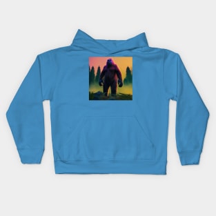 Dope Sasquatch in Nature Kids Hoodie